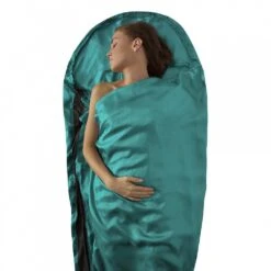 Sea To Summit Premium Silk Travel Liner -Outdoor Camping Sales 116 49 silkliner mummyhood seafoam forweb 2048x progressive