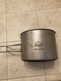 Rocreek Titanium Pot -Outdoor Camping Sales 1D02A5EF D47F 4EB4 9DB1 82A9F6777297