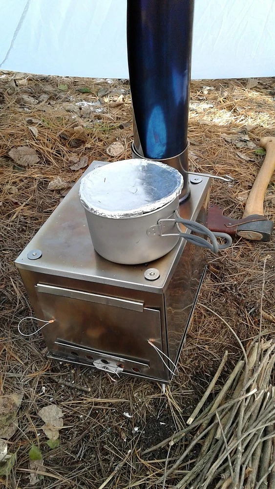 Seek Outside Medium Titanium Wood Stove & Stovepipe 6 Seek Outside Medium Titanium Wood Stove & Stovepipe - Image 4