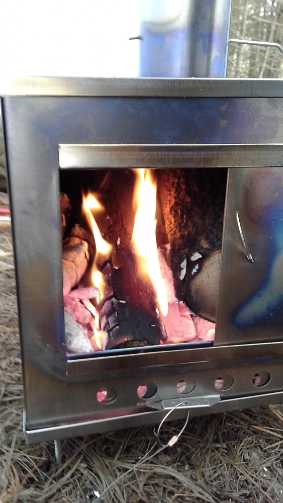 Seek Outside Medium Titanium Wood Stove & Stovepipe 7 Seek Outside Medium Titanium Wood Stove & Stovepipe - Image 5