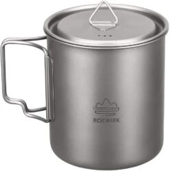 Rocreek Titanium Pot -Outdoor Camping Sales 61N6NRBiMoL AC SL1500