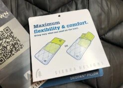 Sierra Designs DriDown Pillow -Outdoor Camping Sales IMG 0283