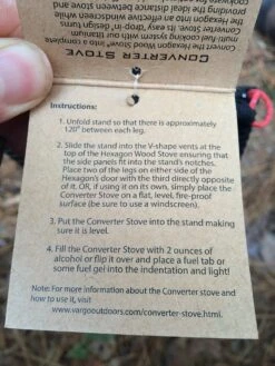 Vargo Converter Stove -Outdoor Camping Sales IMG 1238