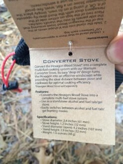 Vargo Converter Stove -Outdoor Camping Sales IMG 1239