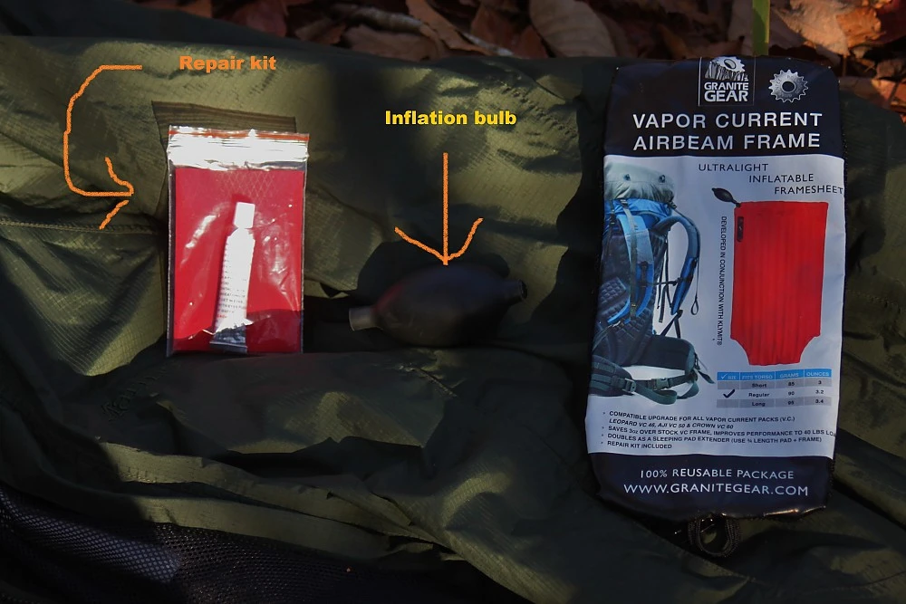 Granite Gear Vapor Current Airbeam Frame 16 Granite Gear Vapor Current Airbeam Frame - Image 14