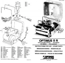 Optimus 8R -Outdoor Camping Sales Instructions Front