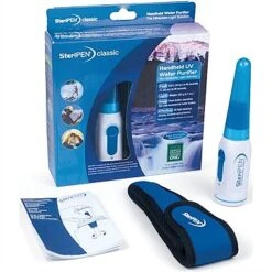 SteriPEN Classic UV Water Purifier -Outdoor Camping Sales SPRP White Blue