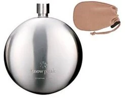 Snow Peak Titanium Curved Flask 34 Snow Peak Titanium Curved Flask -Outdoor Camping Sales image 1867