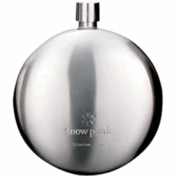 Snow Peak Titanium Curved Flask 33 Snow Peak Titanium Curved Flask -Outdoor Camping Sales l24491