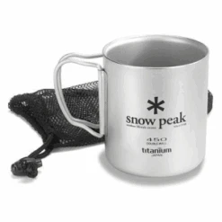 Snow Peak Ti-Double 450 Cup -Outdoor Camping Sales l414255