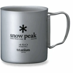Snow Peak Ti-Double 450 Cup -Outdoor Camping Sales l456515 2