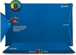 Big Agnes Hinman Pad -Outdoor Camping Sales opplanet big agnes hinman doublewide sleeping pad rectangular r value 5 blue 50 x 78 x 4 in phdw421 main