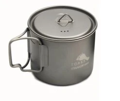 Toaks Light Titanium 550ml Pot (D95mm) -Outdoor Camping Sales opplanet toaks light titanium 550ml pot grey pot 550 l main