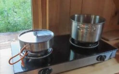 Kelty Camp Kitchen -Outdoor Camping Sales pots in use kelty